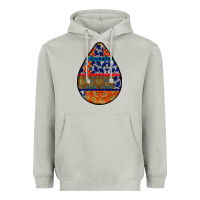 Moon Dust african fabric pattern teardrop earrings 4 Heavyweight Hoodie - BundleAndBundleShop