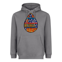 Storm african fabric pattern teardrop earrings 4 Heavyweight Hoodie - BundleAndBundleShop
