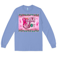 Colony Blue Give Cancer the boot Long Sleeve Tee - NancyCooperArtShop