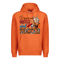 Carrot I Run On Coffee And Soccer Frappe Premium Hoodie - FaDigitalArtStudio