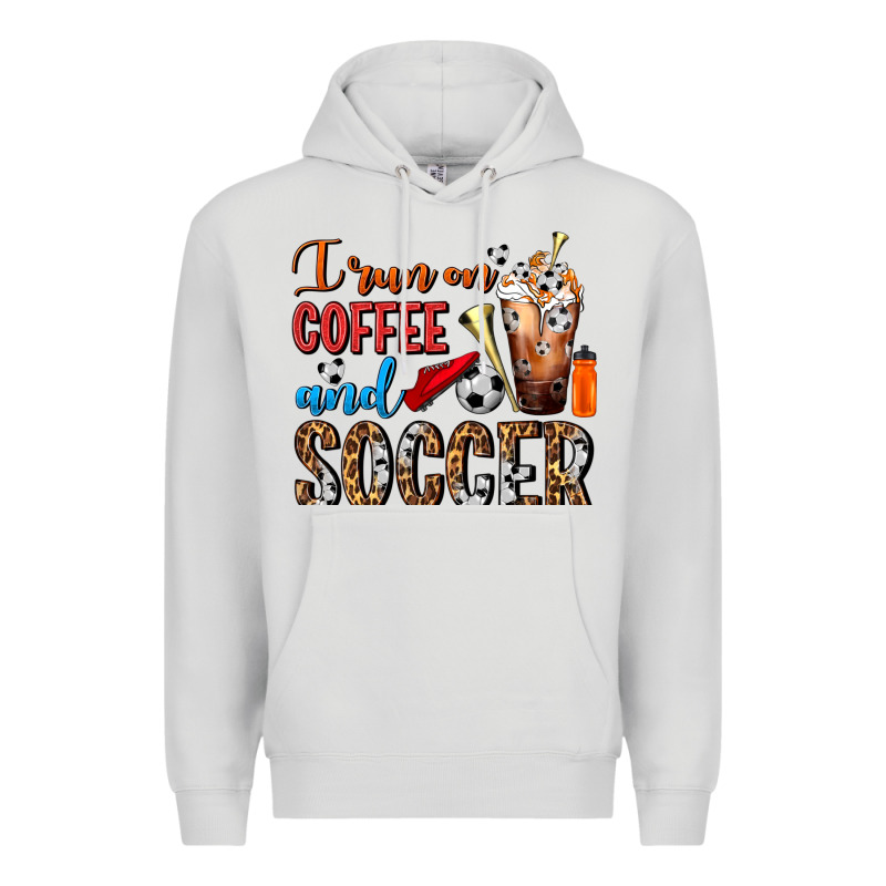 I Run On Coffee And Soccer Frappe Premium Hoodie by FaDigitalArtStudio | Teevron