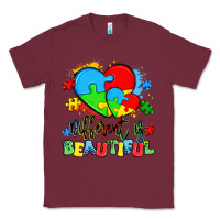 Burgundy different is beautiful Classic Tee - Artiststas