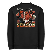 Black tis the season football halloween Heavyweight Sweatshirt - CowGirlArtShop