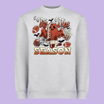 Tis The Season Football Halloween Heavyweight Sweatshirt Designed By Cowgirlartshop