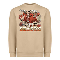Mushroom tis the season football halloween Heavyweight Sweatshirt - CowGirlArtShop
