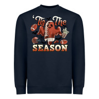 Navy tis the season football halloween Heavyweight Sweatshirt - CowGirlArtShop