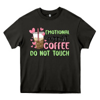 Asphalt emotional support coffee do not touch Heavy Core Tee - MaliasSmallBusiness
