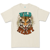Bone wild heart tiger college western Premium Tee - NancyCooperArtShop