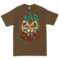 Cacao wild heart tiger college western Premium Tee - NancyCooperArtShop
