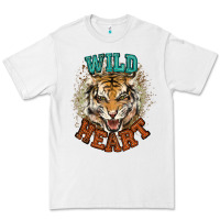 White wild heart tiger college western Premium Tee - NancyCooperArtShop