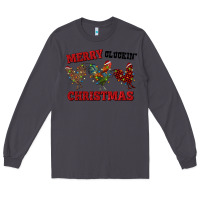 Smoke Merry Cluckin' Christmas Long Sleeve Tee - RanaPortraitStore