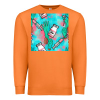 Carrot Nurse Gloves Seamless Pattern Premium Sweatshirt - BundleAndBundleShop
