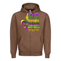 Chestnut mardi gras parades beads Zipper Hoodie - FaDigitalArtStudio