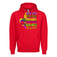 Red mardi gras parades beads Zipper Hoodie - FaDigitalArtStudio