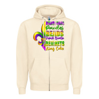 Sandshell mardi gras parades beads Zipper Hoodie - FaDigitalArtStudio