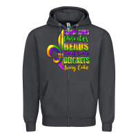 Smoke mardi gras parades beads Zipper Hoodie - FaDigitalArtStudio
