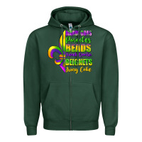 Sports Green mardi gras parades beads Zipper Hoodie - FaDigitalArtStudio