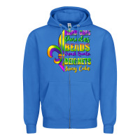 True Royal mardi gras parades beads Zipper Hoodie - FaDigitalArtStudio