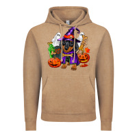 Vintage Coffee Halloween dachshund puppy dog Vintage Hoodie - RanaPortraitStore