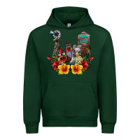 Forest Green farm life chicken Urban Hoodie - SublimationCraftShop