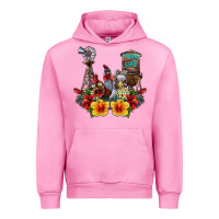 Fuchsia Pink farm life chicken Urban Hoodie - SublimationCraftShop
