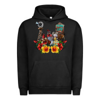 Pigment Black farm life chicken Urban Hoodie - SublimationCraftShop