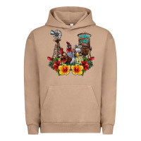 Pigment Burro farm life chicken Urban Hoodie - SublimationCraftShop