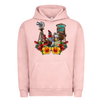 Pigment Salmon farm life chicken Urban Hoodie - SublimationCraftShop