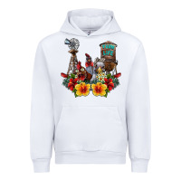 White farm life chicken Urban Hoodie - SublimationCraftShop
