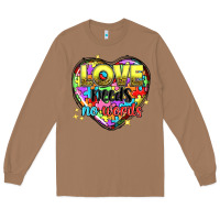 Toasted Coconut love needs no words Long Sleeve Tee - NancyCooperArtShop