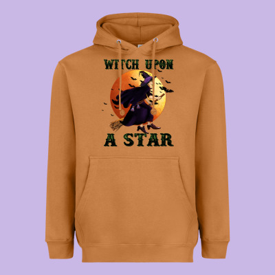 Witch Upon A Star Heavyweight Hoodie Designed By Bundleandbundleshop