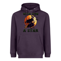 Plum witch upon a star Heavyweight Hoodie - BundleAndBundleShop