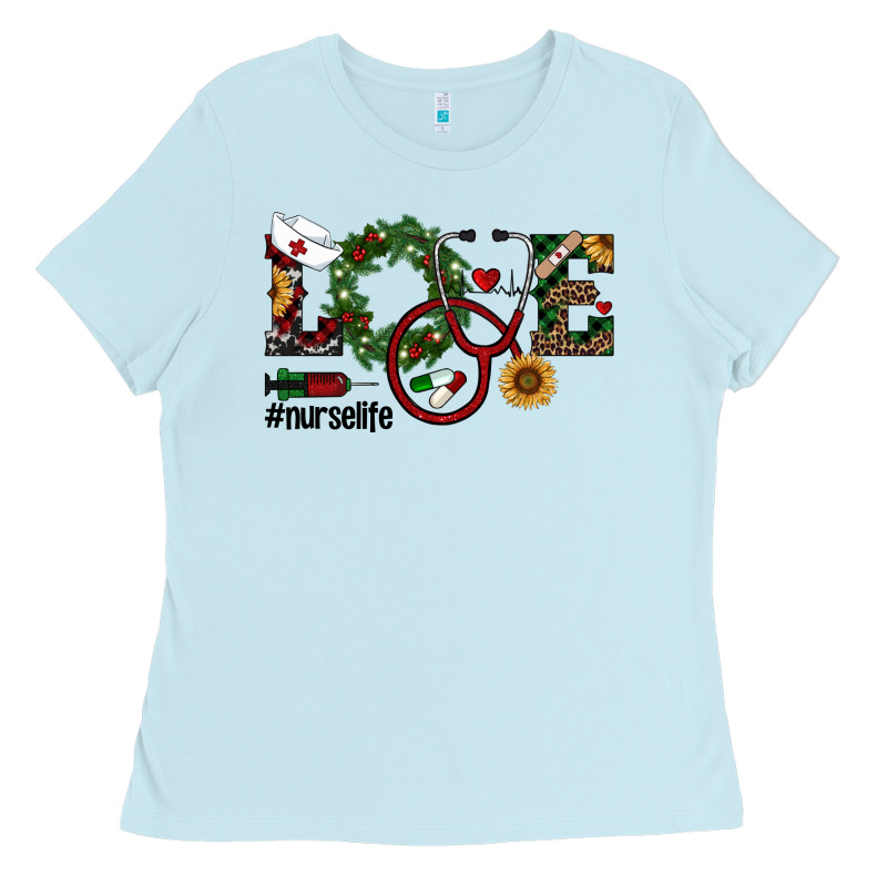 Christmas Love Nurselife Ladies Tee by RanaPortraitStore | Teevron