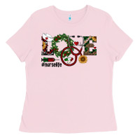 Bubblegum Pink christmas love nurselife Ladies Tee - RanaPortraitStore