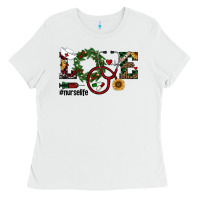 White christmas love nurselife Ladies Tee - RanaPortraitStore
