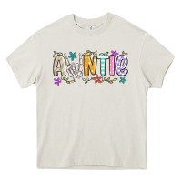 Cream auntie Heavy Core Tee - MaliasSmallBusiness