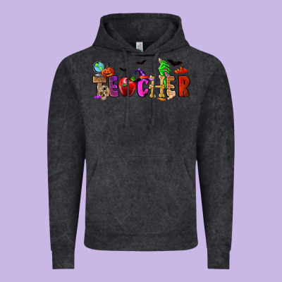 Halloween Teacher Vintage Hoodie Designed By Ranaportraitstore