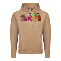 Vintage Coffee Halloween Teacher Vintage Hoodie - RanaPortraitStore