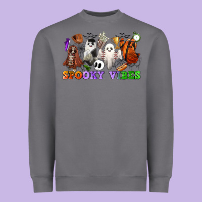 Spooky Vibes Sports Ghosts Heavyweight Sweatshirt Designed By Cowgirlartshop