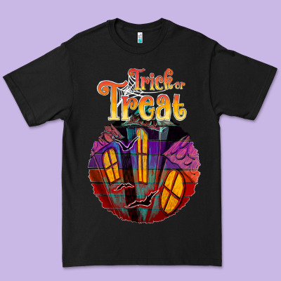 Trick Treat Black Premium Tee Designed By Jahusdesignshop