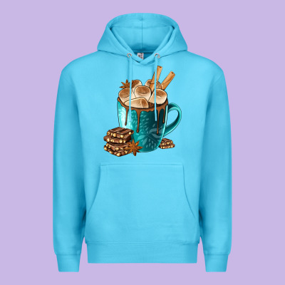 Chocolate And Coffee Premium Hoodie Designed By Fadigitalartstudio