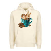 Sandshell Chocolate And Coffee Premium Hoodie - FaDigitalArtStudio