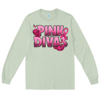 Matcha Pink Divas Breast Cancer Long Sleeve Tee - NancyCooperArtShop