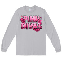 Moon Dust Pink Divas Breast Cancer Long Sleeve Tee - NancyCooperArtShop