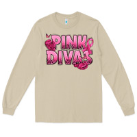 Mushroom Pink Divas Breast Cancer Long Sleeve Tee - NancyCooperArtShop