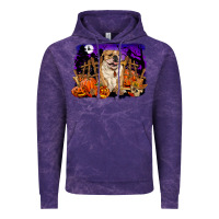 Cloud Purple Halloween english bulldog Vintage Hoodie - RanaPortraitStore