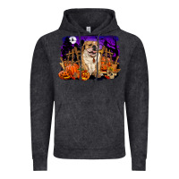 Vintage Black Halloween english bulldog Vintage Hoodie - RanaPortraitStore