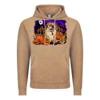 Vintage Coffee Halloween english bulldog Vintage Hoodie - RanaPortraitStore
