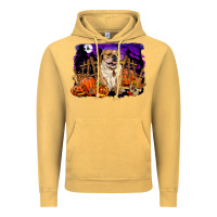 Vintage Mustard Halloween english bulldog Vintage Hoodie - RanaPortraitStore