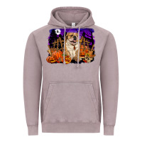 Vintage Zinc Halloween english bulldog Vintage Hoodie - RanaPortraitStore